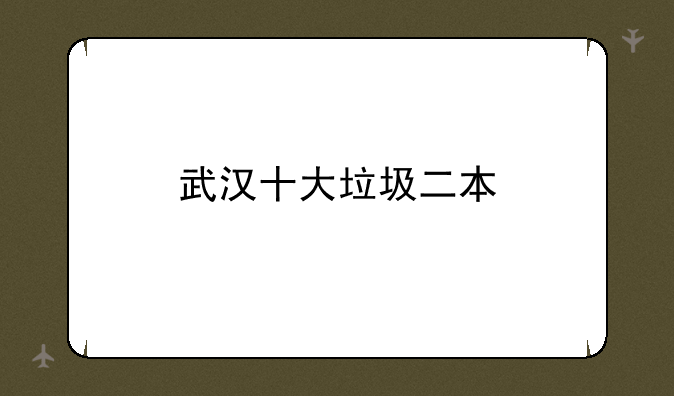 武汉十大垃圾二本