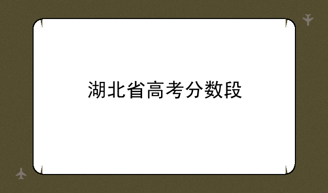 湖北省高考分数段