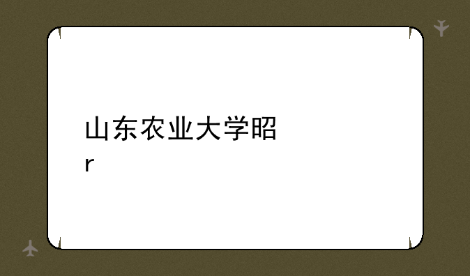 山东农业大学是几本