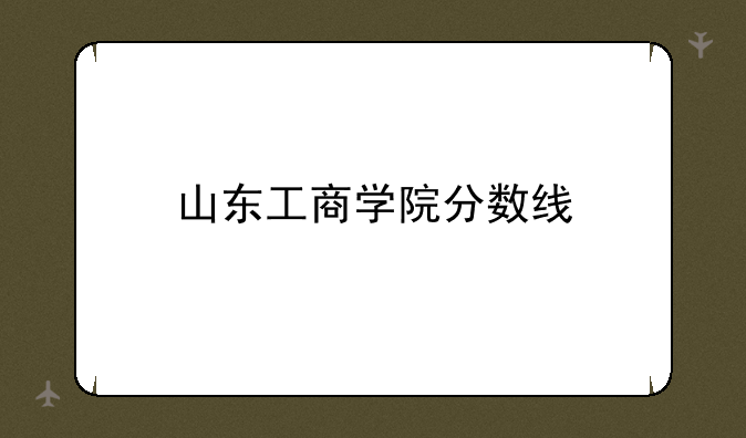 山东工商学院分数线