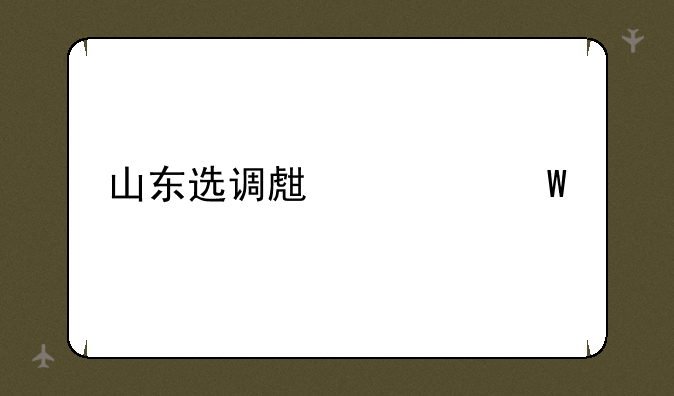 山东选调生考试内容